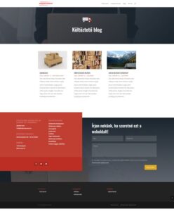 Költöztetés weblap - Blog