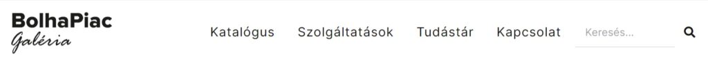 menüsor - asztali változat