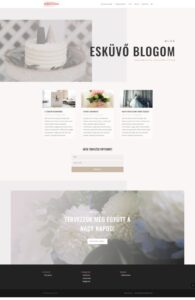 Esküvőszervezés weboldal - Blog